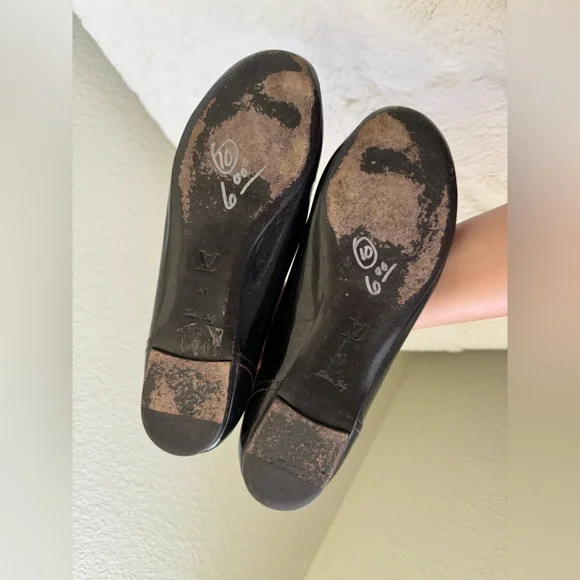 Louis Vuitton Burgundy Patent Leather Loafer Flats - Picture 7 of 8